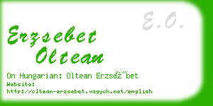 erzsebet oltean business card